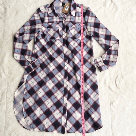Prana | Burgundy & Blue Plaid Flint Tunic/Dress NWT - Picture 13 of 13